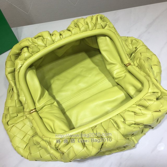 Bottega veneta高端女包 98062寬編織 寶緹嘉升級版大號編織雲朵包 BV經典款胎牛皮pouch編織雲朵包  gxz1237